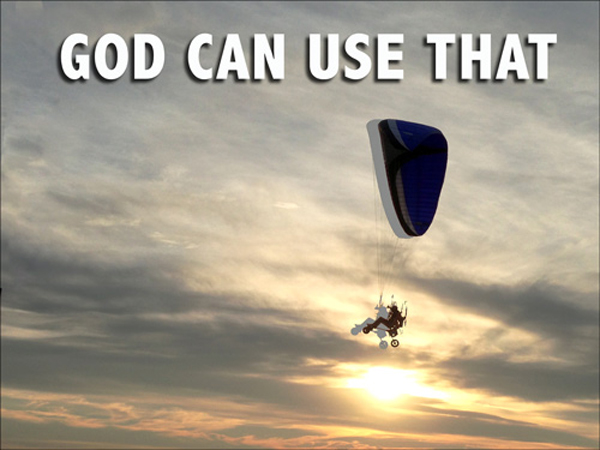 God Can Use That - God takes all my choices, mistakes and failures, and turns them into something good - David J. Abbott M.D.
